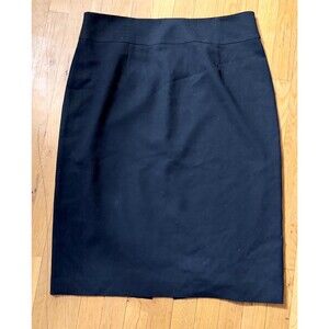 Talbots Black Pencil Skirt Size 18 Italian Fabric Knee Length